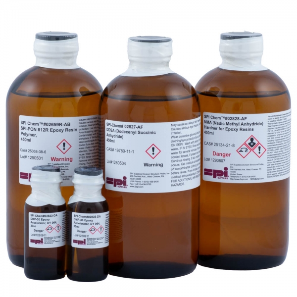 Click to expand SPI-Pon 812R Embedding Kit, DMP-30(2x30ml) Formulation, with DDSA and NMA to make 1500m